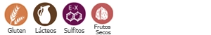 gluten lacteos sulfitos frutos secos